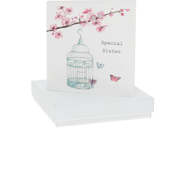 pavilion gift company Special Sister 4mm Sterling Silver Cubic Zirconia Stud Earrings