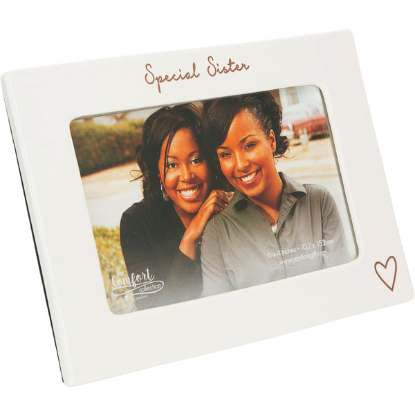 pavilion gift company Special Sister 7.5" x 5.5" Ceramic Frame (Holds 6" x 4" Photo)