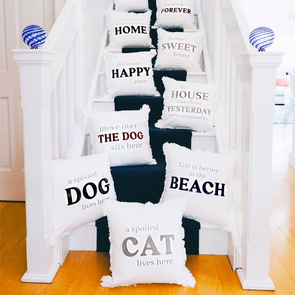 Pavilion Gift Company Spoiled Cat 18" Throw Pillow Cover
