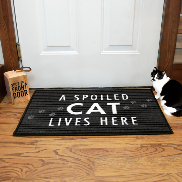 Pavilion Gift Company Spoiled Cat 27.5" X 17.75" Floor Mat