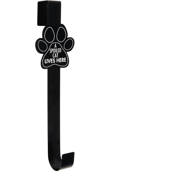 pavilion gift company Spoiled Cat Metal Wreath Hanger