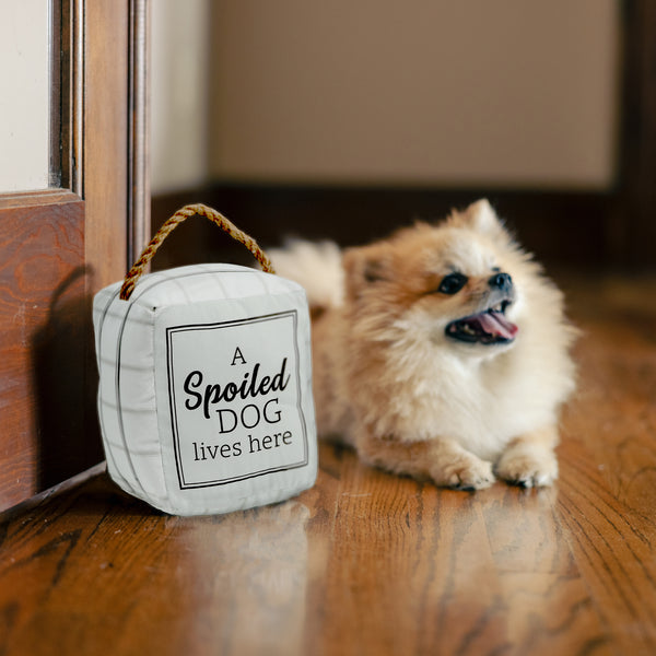 Pavilion Gift Company Spoiled Dog 5" X 6" Door Stopper