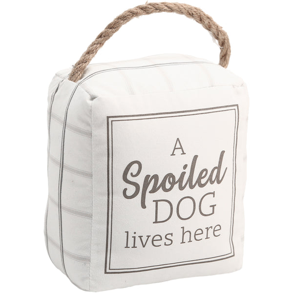 pavilion gift company Spoiled Dog 5" x 6" Door Stopper