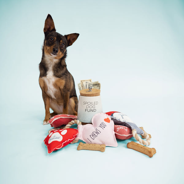 Pavilion Gift Company Spoiled Dog 6.5" Ceramic Savings Bank