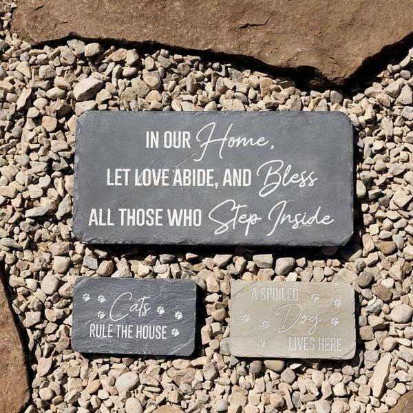 Pavilion Gift Company Spoiled Dog 7" X 4.25" Garden Stone