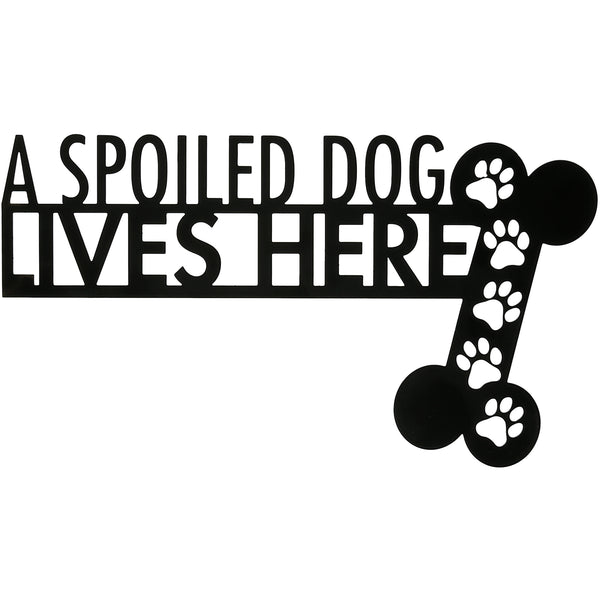 pavilion gift company Spoiled Dog Metal Door Topper