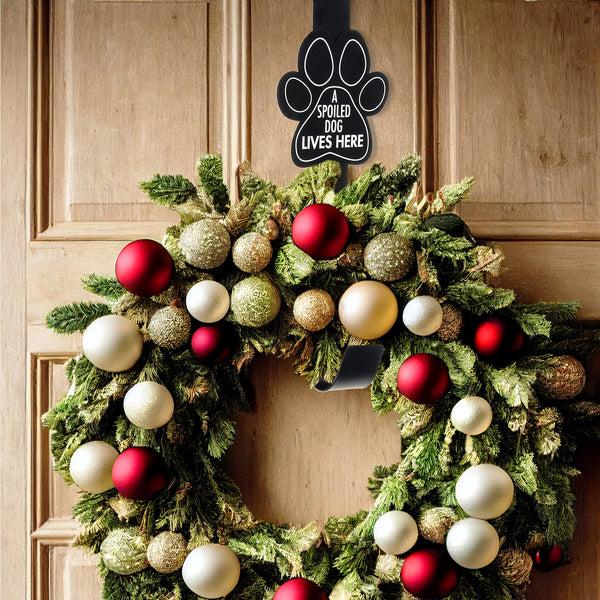 Pavilion Gift Company Spoiled Dog Metal Wreath Hanger