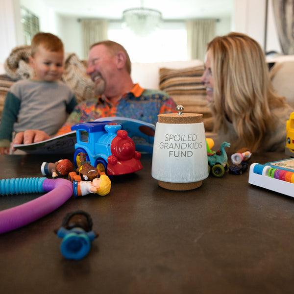 Pavilion Gift Company Spoiled Grandkids 6.5" Ceramic Savings Bank