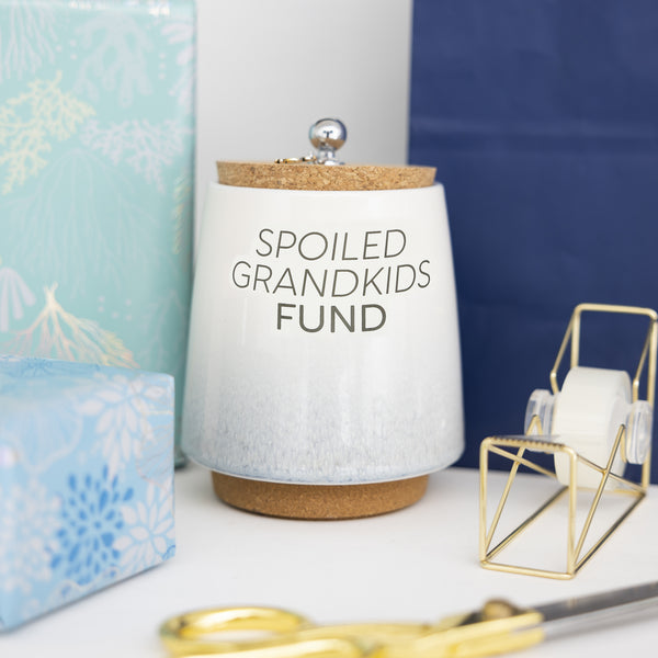 Pavilion Gift Company Spoiled Grandkids 6.5" Ceramic Savings Bank