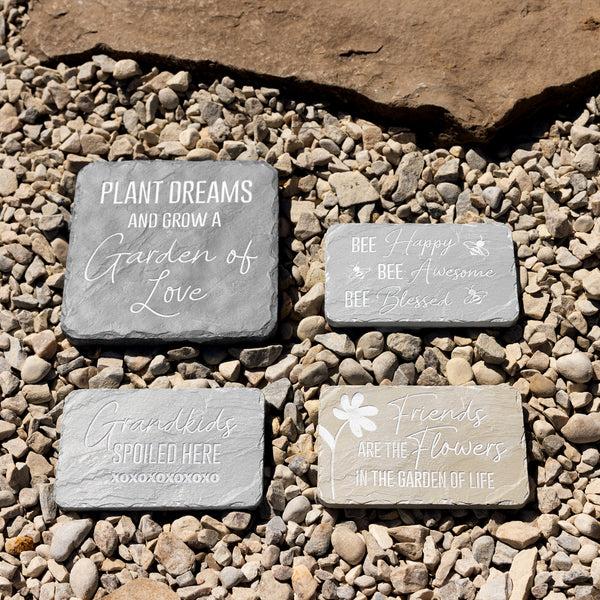 Pavilion Gift Company Spoiled Grandkids 7" X 4.25" Garden Stone