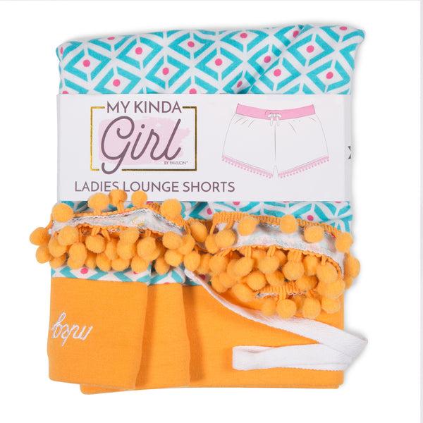 Pavilion Gift Company Sporty Girl S Blue Ladies Lounge Shorts