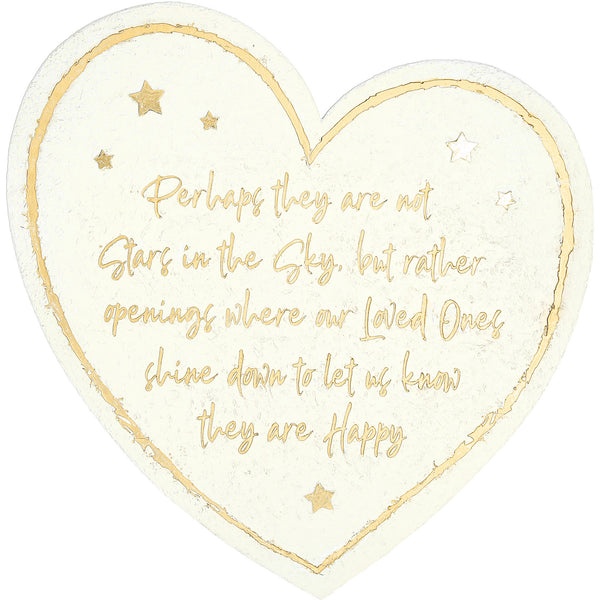 pavilion gift company Stars in the Sky 11" Heart Garden Stone