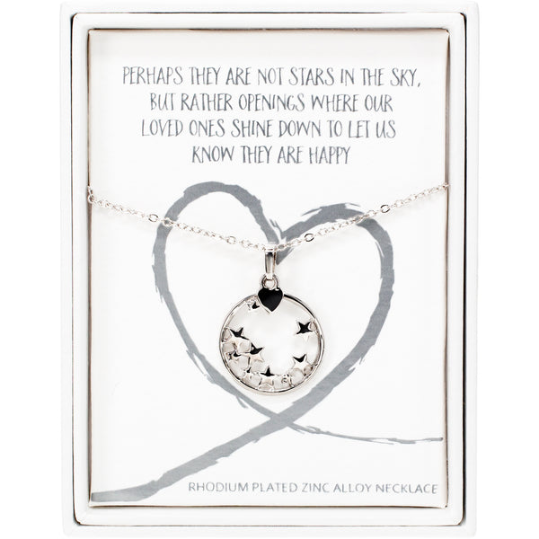 pavilion gift company Stars in the Sky 16"-18" Star Memorial Necklace