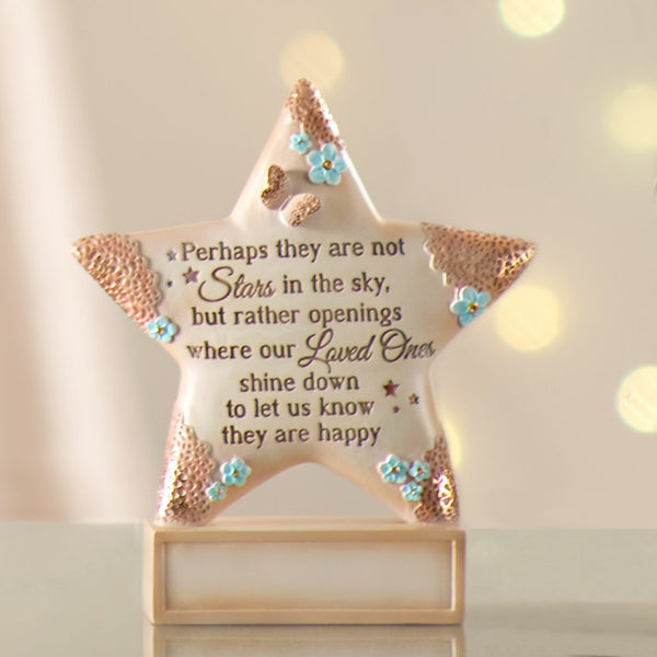 Pavilion Gift Company Stars In The Sky 4" X 4.5" Self-Standing Star Plaque