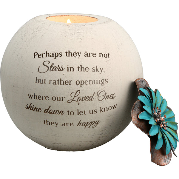 pavilion gift company Stars in the Sky 5" Round Tealight Candle Holder