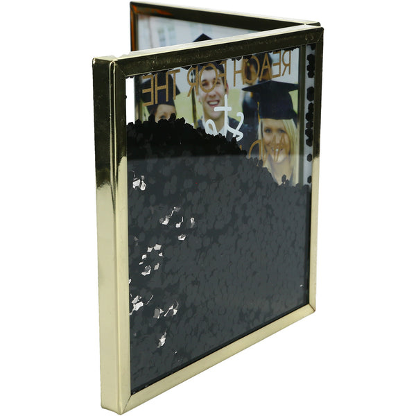 Pavilion Gift Company Stars Sparkle 4.75" Hinged Sentiment Frame