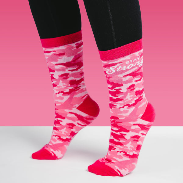 Pavilion Gift Company Stay Strong S-M Cotton Blend Sock