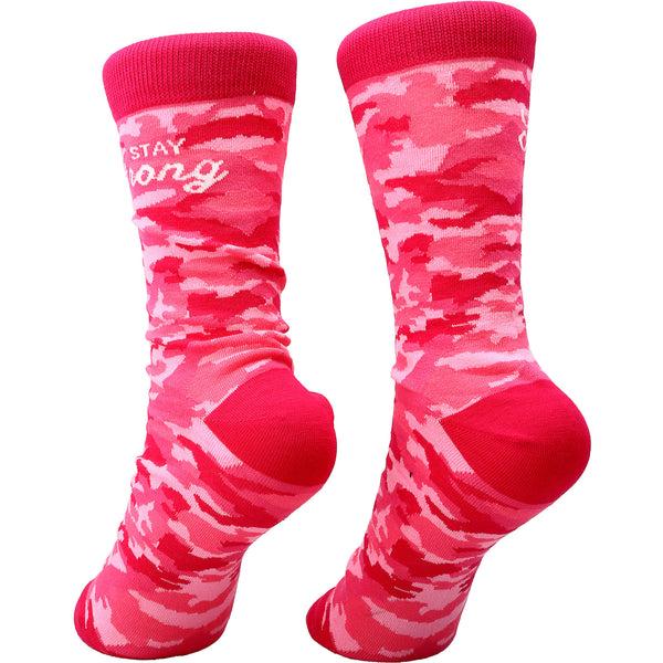 Pavilion Gift Company Stay Strong S-M Cotton Blend Sock