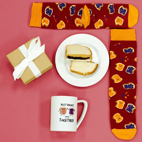 Pavilion Gift Company Stick Together 18 Oz Mug And Sock Set