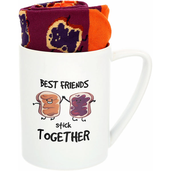 pavilion gift company Stick Together 18 oz Mug and Sock Set