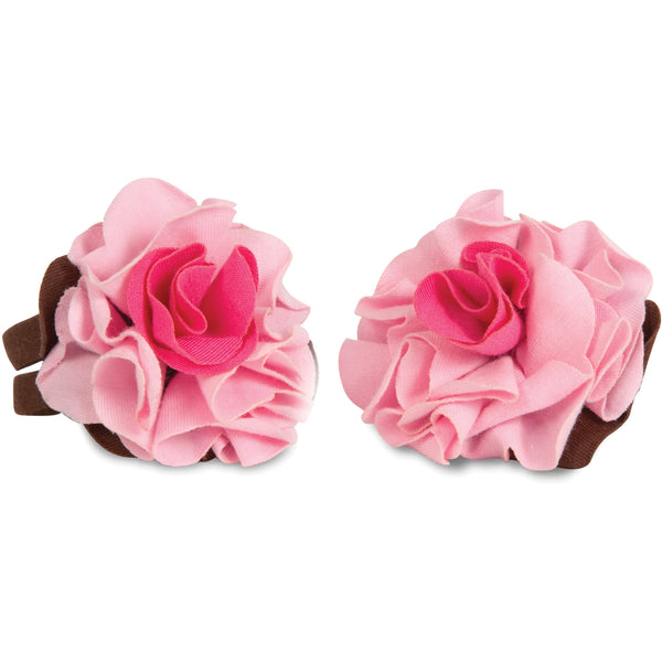 pavilion gift company Strawberry Sundae Barefoot Booties 6-18 Months