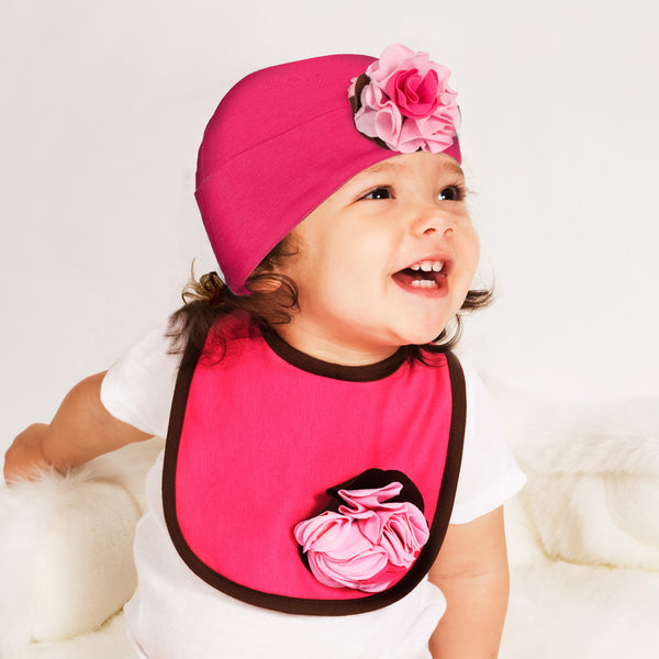 Pavilion Gift Company Strawberry Sundae Flower Hat 12-36 Months