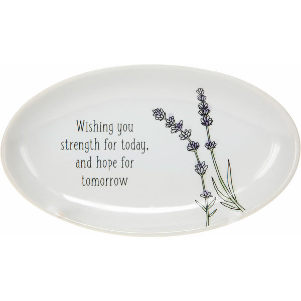 pavilion gift company Strength for Today 5.5" x 3.25" Keepsake Dish
