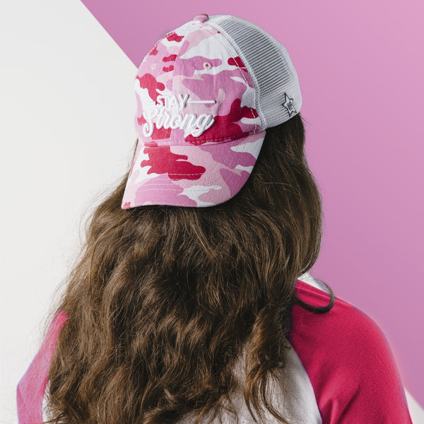 Pavilion Gift Company Strong Pink Camo Adjustable Mesh Hat