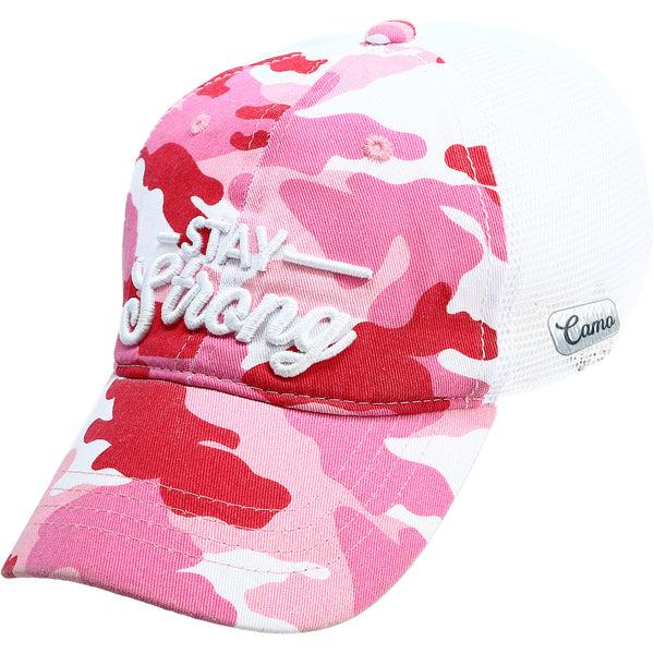 Pavilion Gift Company Strong Pink Camo Adjustable Mesh Hat