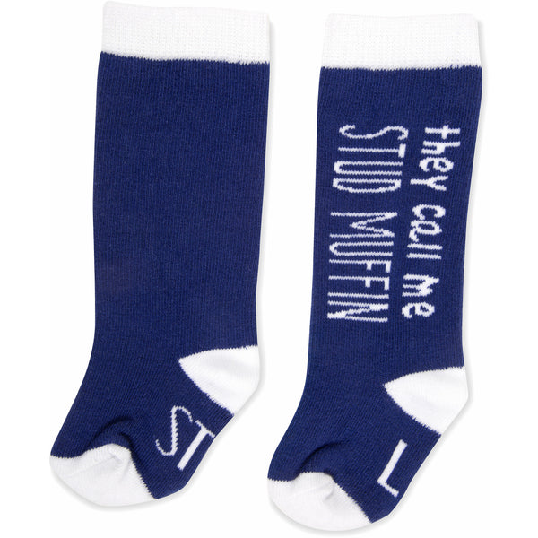 pavilion gift company Stud Muffin 0-12 Months Baby Knee Highs