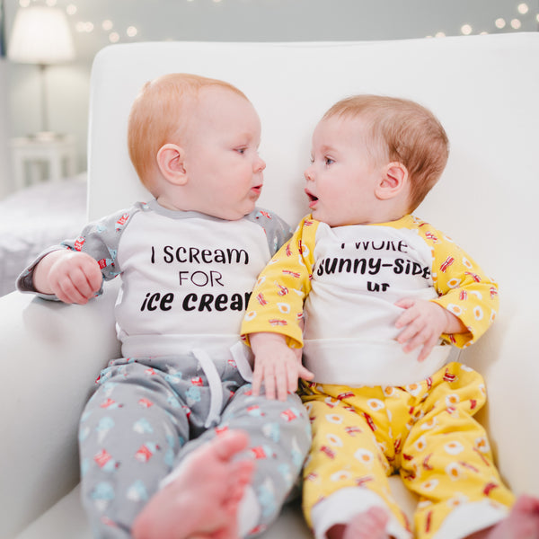 Pavilion Gift Company Sunny-Side Up 6-12 Months Yellow Bodysuit & Pants Set