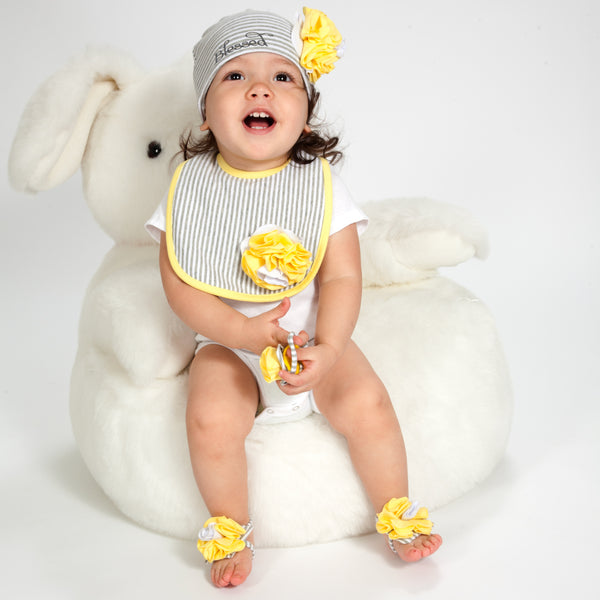 Pavilion Gift Company Sunshine Blessed Baby Girl Hat 0-12 Months