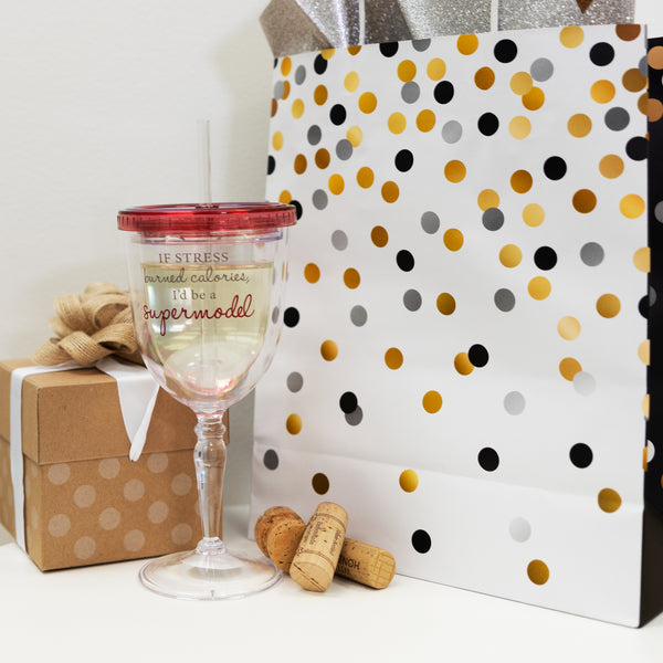 Pavilion Gift Company Supermodel 13 Oz Acrylic Wine Tumbler