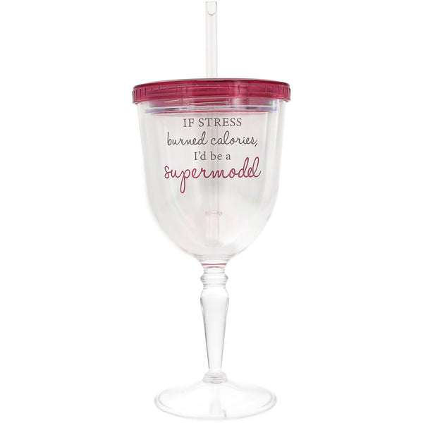 pavilion gift company Supermodel 13 oz Acrylic Wine Tumbler