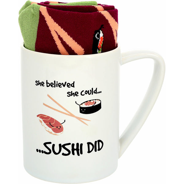 pavilion gift company Sushi Did 18 oz Mug and Sock Set