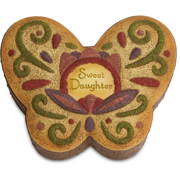 pavilion gift company Sweet Daughter 3" x 2.75" Keepsake Box