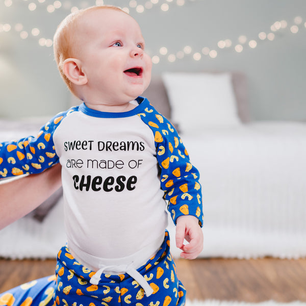 Pavilion Gift Company Sweet Dreams 6-12 Months Blue Bodysuit & Pants Set