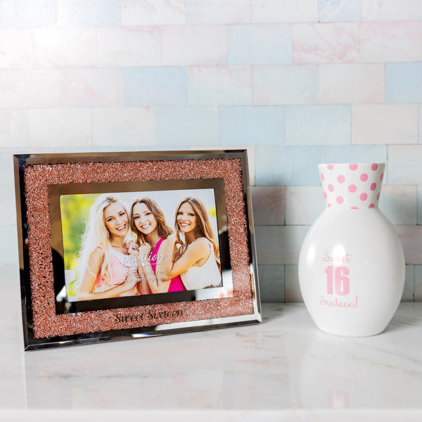 Pavilion Gift Company Sweet Sixteen 7.25" X 9.25" Frame (Holds 4" X 6" Photo)