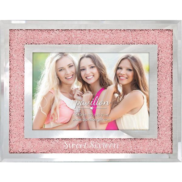 pavilion gift company Sweet Sixteen 7.25" x 9.25" Frame (Holds 4" x 6" Photo)