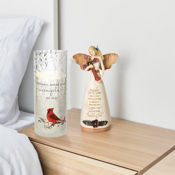 Pavilion Gift Company Sympathy 9" Angel Holding Cross