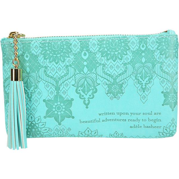 pavilion gift company Tahitian Turquoise Gift Boxed Vegan Leather Coin Purse
