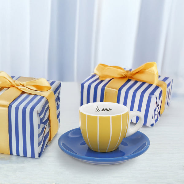 Pavilion Gift Company Te Amo 2.5 Oz Espresso Cup And Saucer