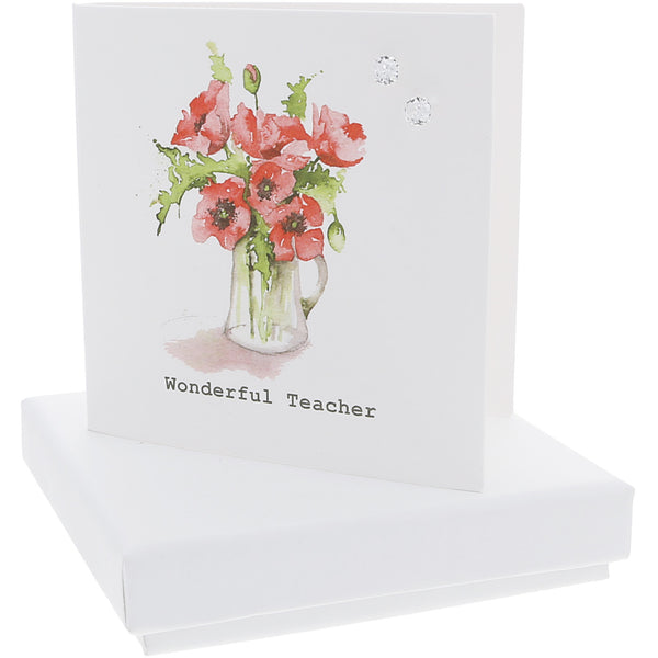 pavilion gift company Teacher 5mm Sterling Silver Cubic Zirconia Stud Earrings