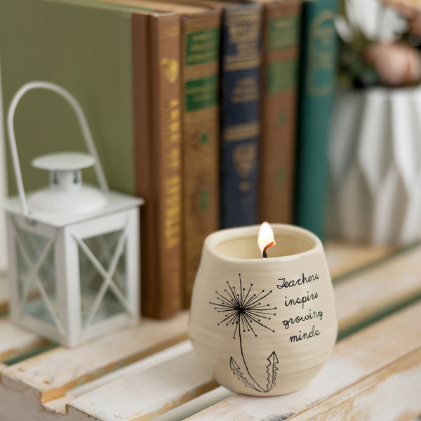 Pavilion Gift Company Teacher 8 Oz - 100% Soy Wax Candle Scent: Serenity