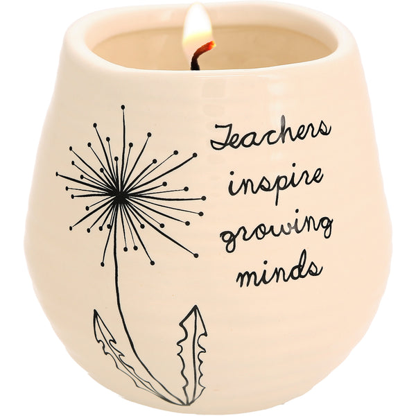 pavilion gift company Teacher 8 oz - 100% Soy Wax Candle Scent: Serenity