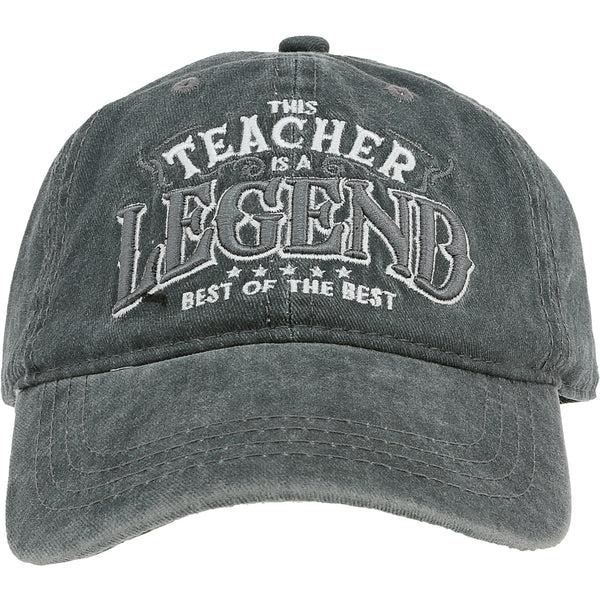pavilion gift company Teacher Dark Gray Washed Cotton Twill Hat