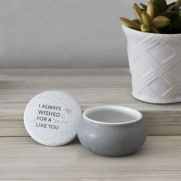 Pavilion Gift Company Teacher Like You 3.5" Ceramic Keepsake Box