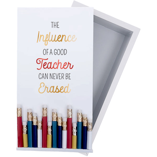 Pavilion Gift Company Teacher’s Influence 4.5" X 8.75" MDF Teacher's Supply Box