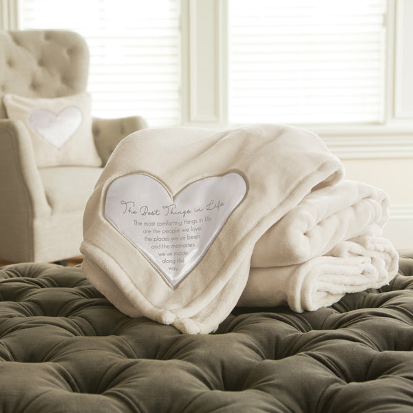 Pavilion Gift Company The Best Things In Life 50" X 60" Royal Plush Blanket
