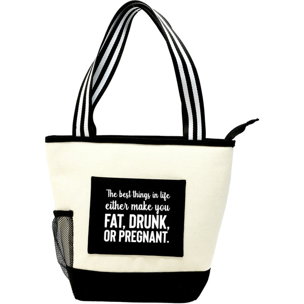 pavilion gift company The Best Things in Life Insulated Canvas Lunch Tote